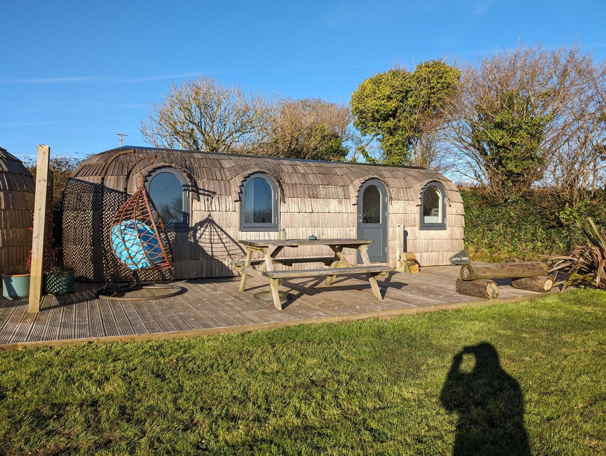 Вилла Clotted Cream -Lydcott Glamping, Cornish Sea Views Лу Экстерьер фото